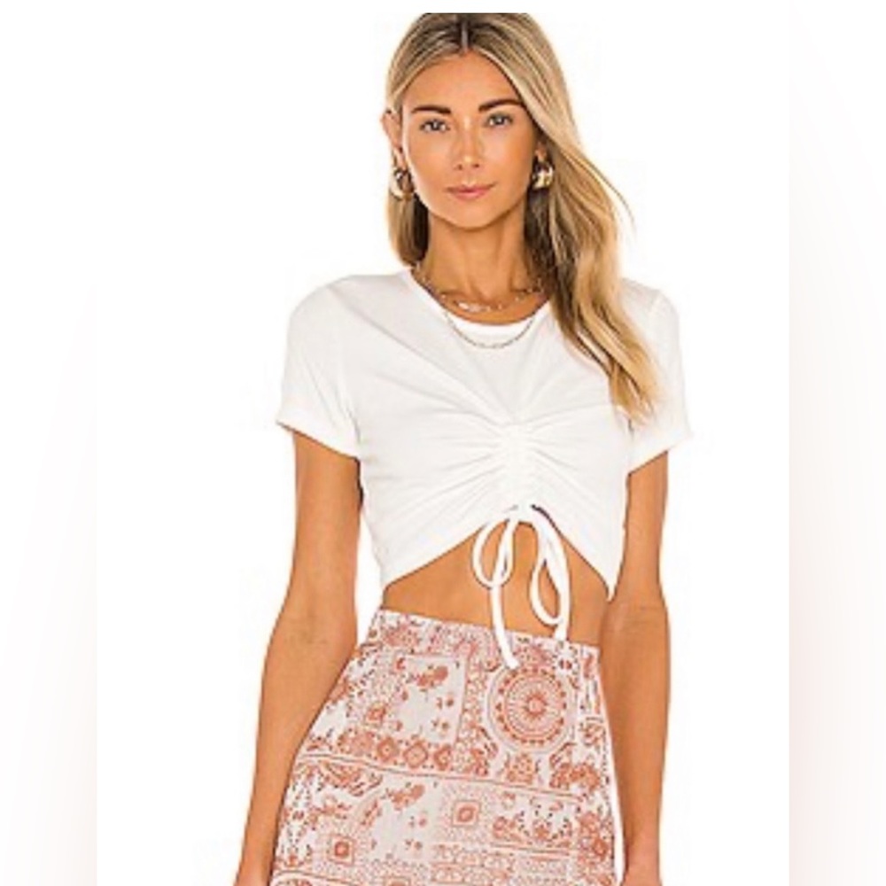Minkpink white Emery tee shirt size Small